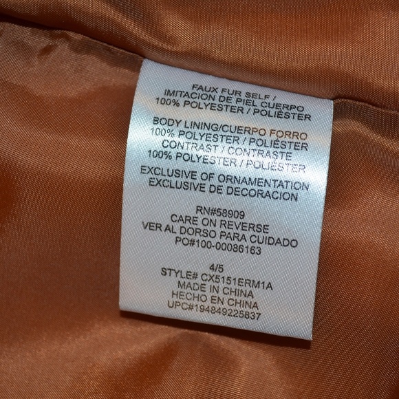 Copper Key - Cream Faux Fur Coat - Picture 7 of 9